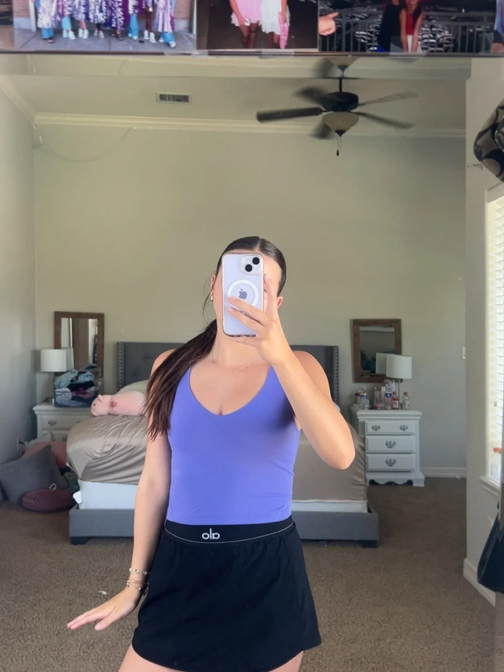 Lululemon Seamless V-Neck Tank Top in Lavender